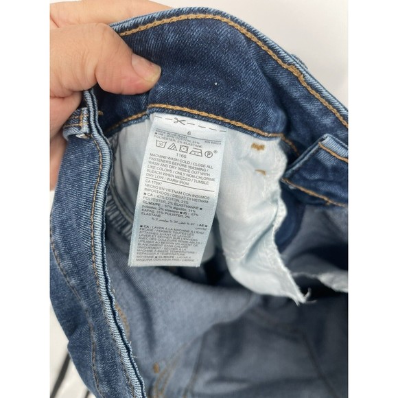 Old Navy Womens Pop Icon Skinny Jeans Size 6 Distressed Medium Wash Denim - Picture 5 of 7